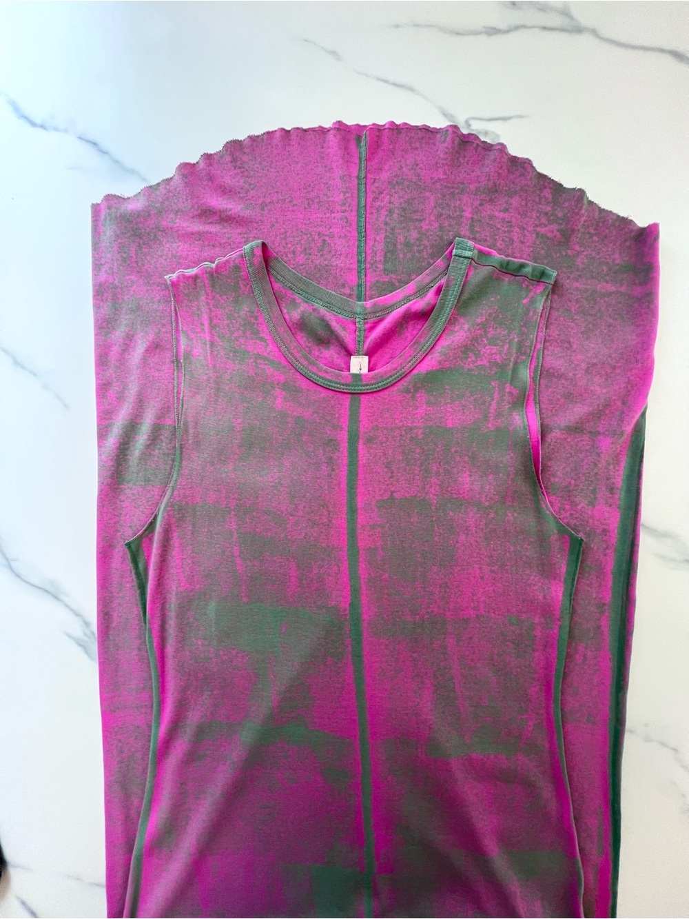 Raquel Allegra Muscle Tank Column Maxi Dress Made in LA Size 10-12 - Picture 10 of 12